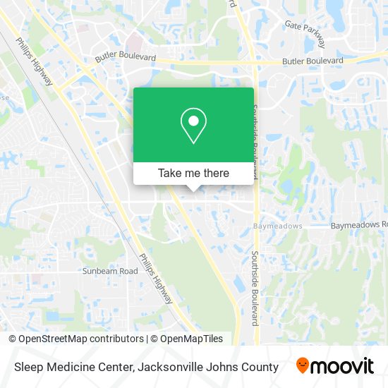 Mapa de Sleep Medicine Center