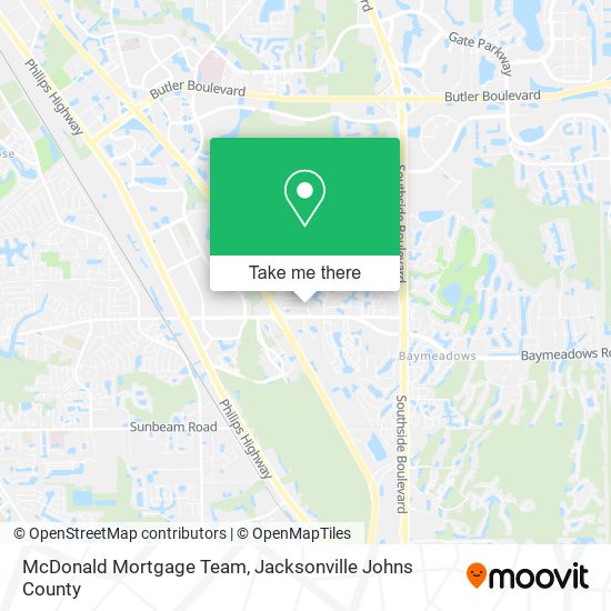 McDonald Mortgage Team map