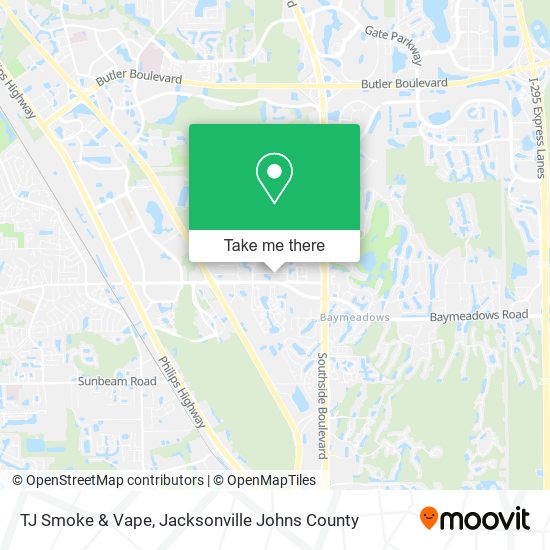 TJ Smoke & Vape map