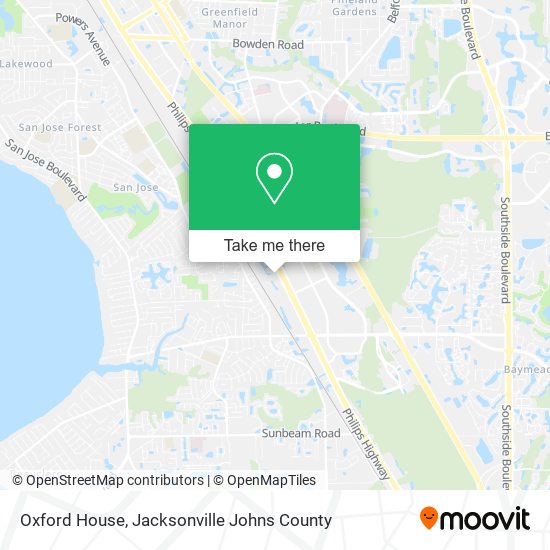 Mapa de Oxford House