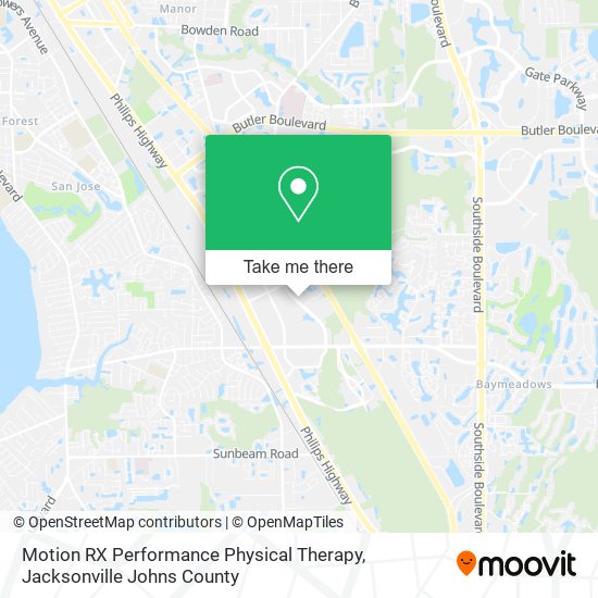 Motion RX Performance Physical Therapy map