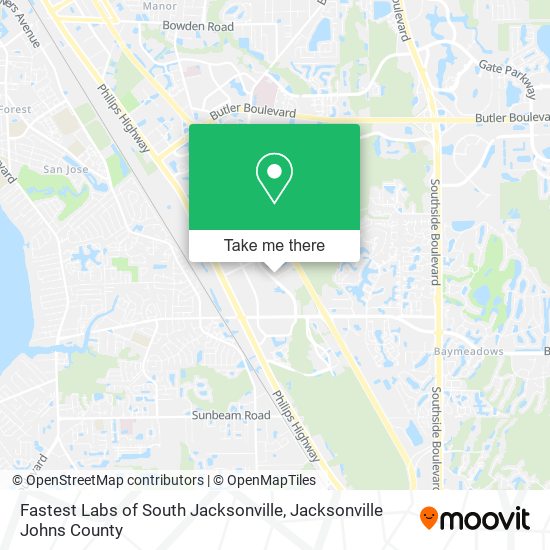 Mapa de Fastest Labs of South Jacksonville
