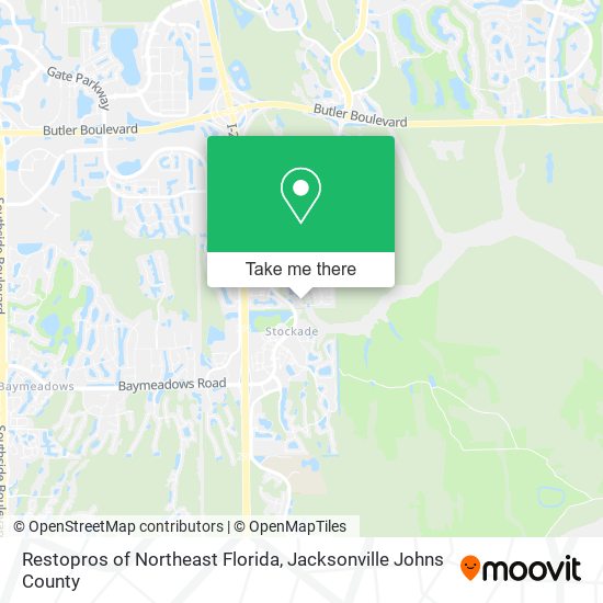 Restopros of Northeast Florida map
