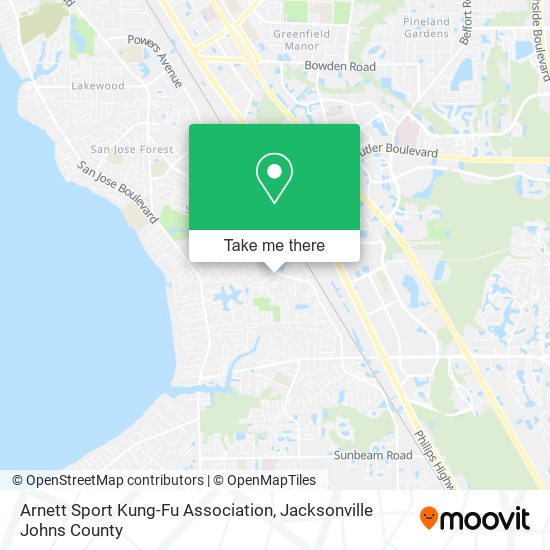 Arnett Sport Kung-Fu Association map