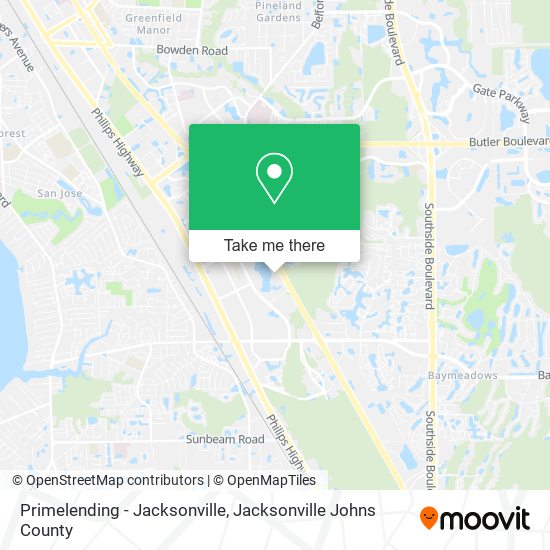 Mapa de Primelending - Jacksonville