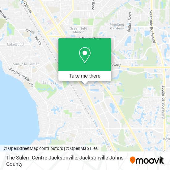 Mapa de The Salem Centre Jacksonville