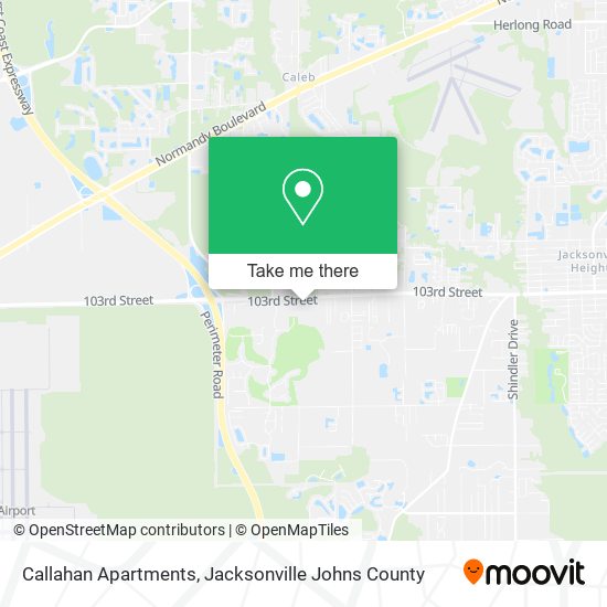 Callahan Apartments map