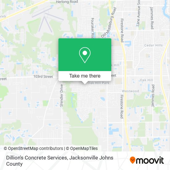 Mapa de Dillion's Concrete Services