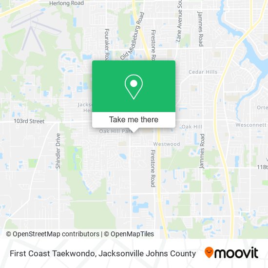 Mapa de First Coast Taekwondo