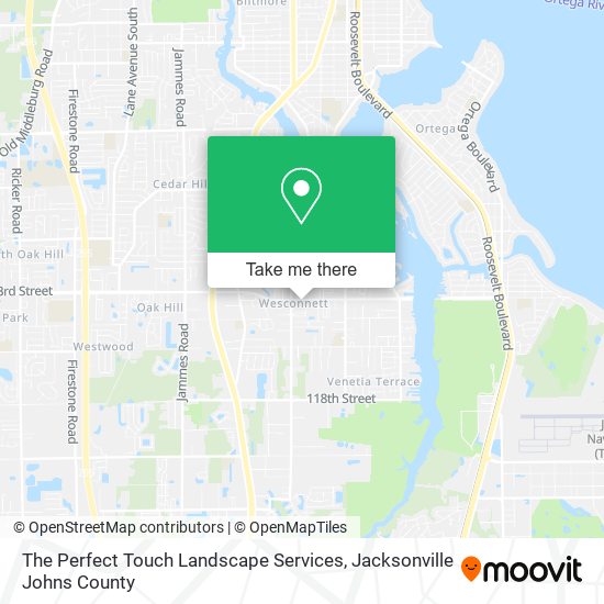 The Perfect Touch Landscape Services map