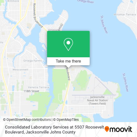 Consolidated Laboratory Services at 5507 Roosevelt Boulevard map
