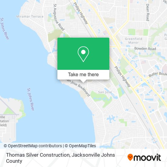 Mapa de Thomas Silver Construction