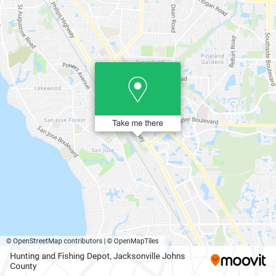 Hunting and Fishing Depot map