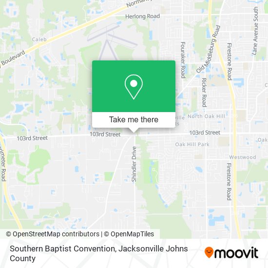 Mapa de Southern Baptist Convention