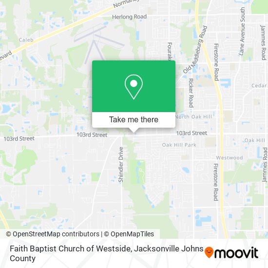 Mapa de Faith Baptist Church of Westside