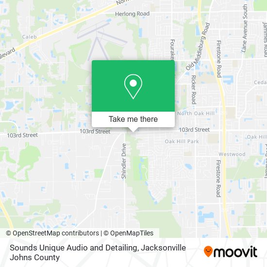 Mapa de Sounds Unique Audio and Detailing