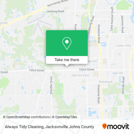 Always Tidy Cleaning map