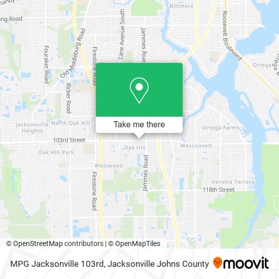 Mapa de MPG Jacksonville 103rd