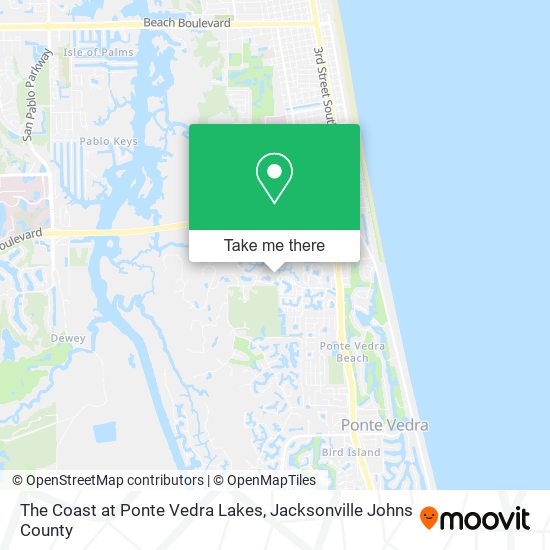 The Coast at Ponte Vedra Lakes map