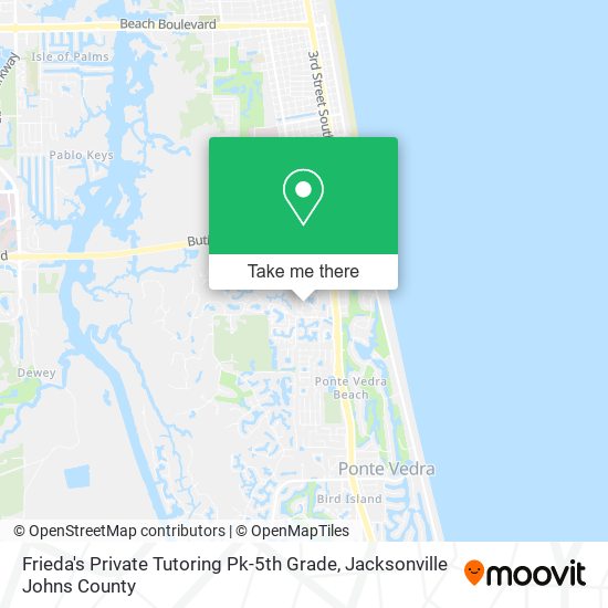 Frieda's Private Tutoring Pk-5th Grade map