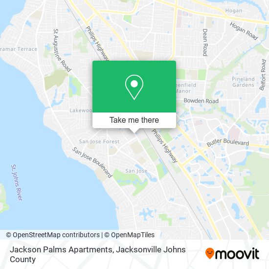 Mapa de Jackson Palms Apartments