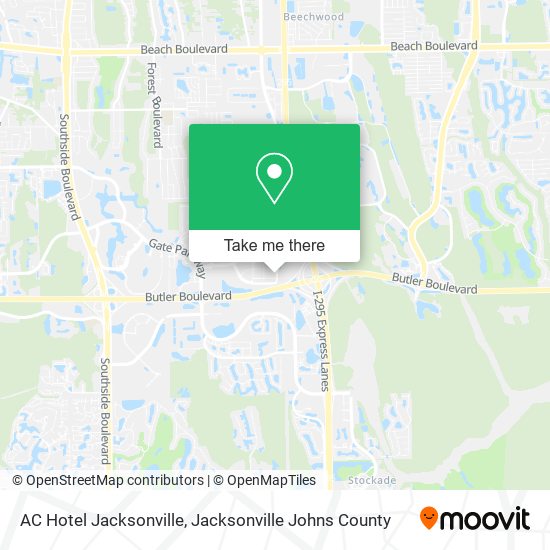 AC Hotel Jacksonville map