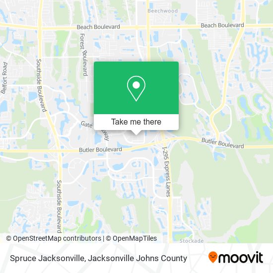 Mapa de Spruce Jacksonville