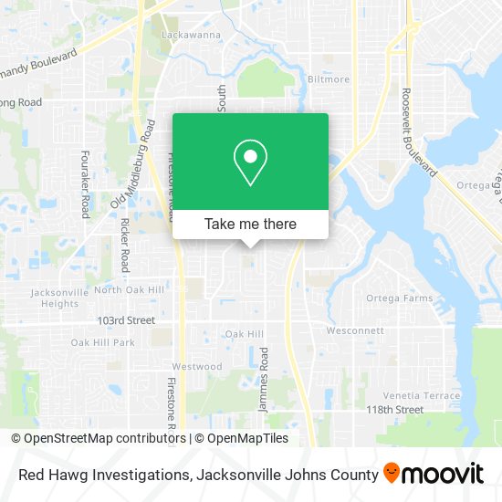 Red Hawg Investigations map