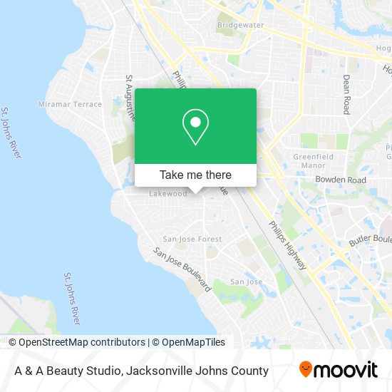 Mapa de A & A Beauty Studio