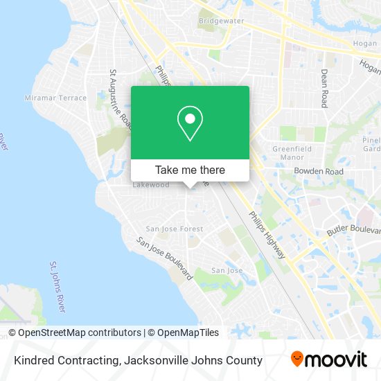 Mapa de Kindred Contracting
