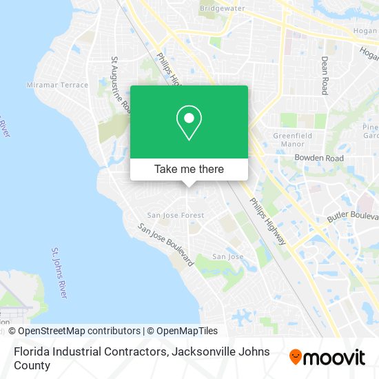 Florida Industrial Contractors map