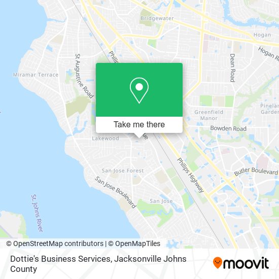 Dottie's Business Services map