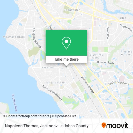 Napoleon Thomas map