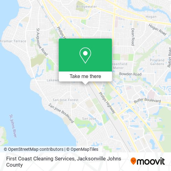 First Coast Cleaning Services map