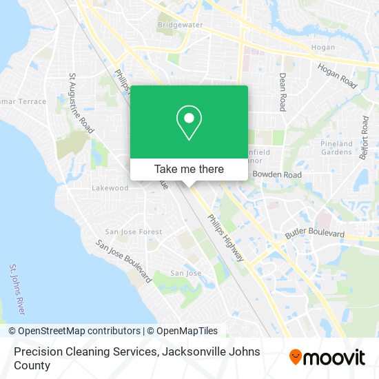 Mapa de Precision Cleaning Services