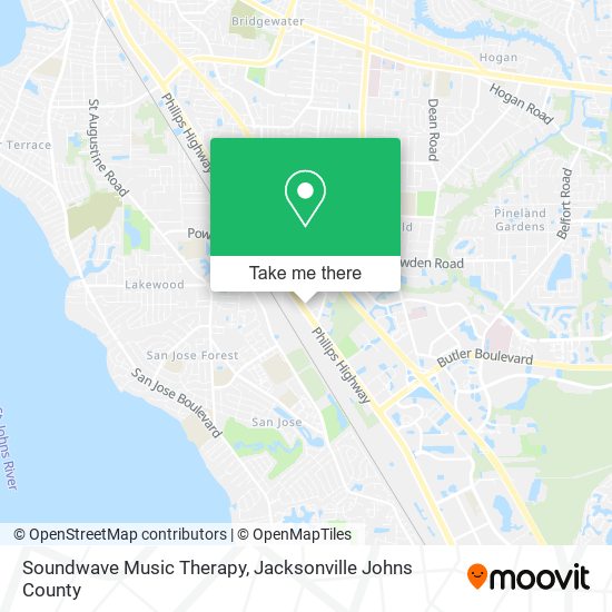 Soundwave Music Therapy map