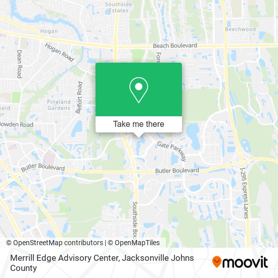 Mapa de Merrill Edge Advisory Center