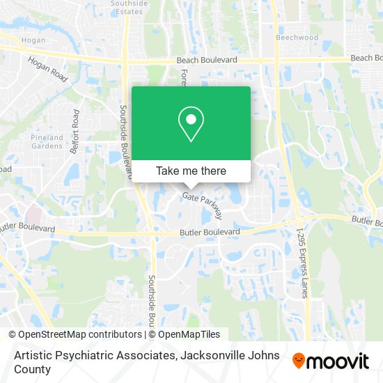 Artistic Psychiatric Associates map