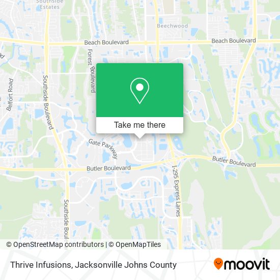 Thrive Infusions map