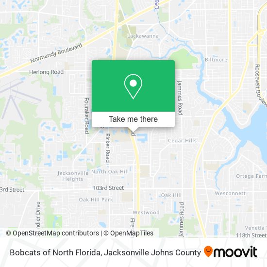 Bobcats of North Florida map