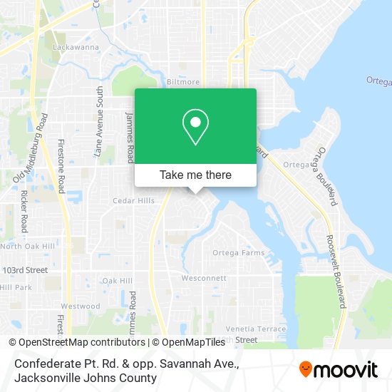 Confederate Pt. Rd. & opp. Savannah Ave. map