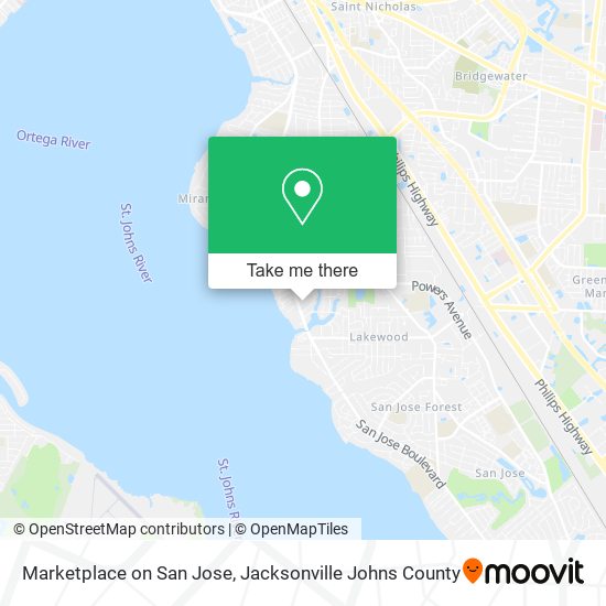 Mapa de Marketplace on San Jose