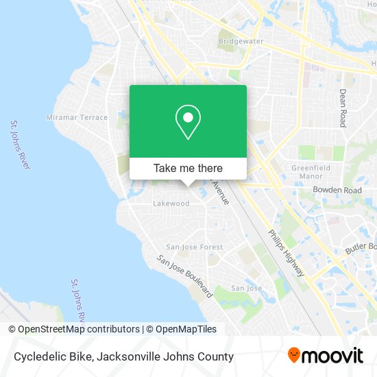 Mapa de Cycledelic Bike