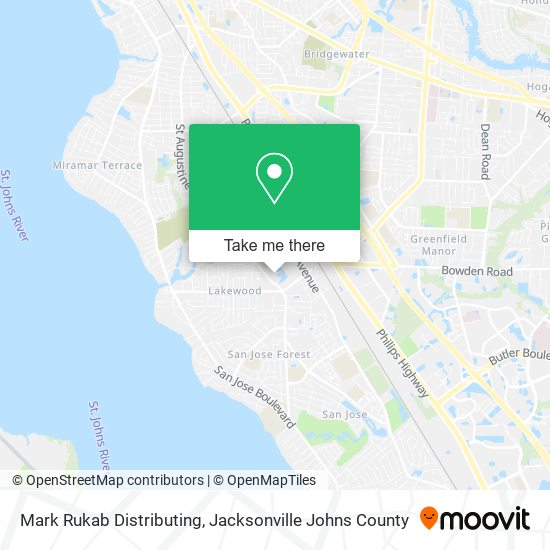 Mapa de Mark Rukab Distributing