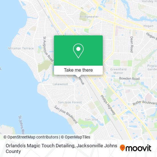 Orlando's Magic Touch Detailing map