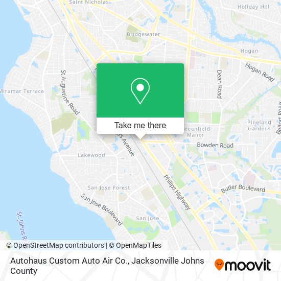 Mapa de Autohaus Custom Auto Air Co.