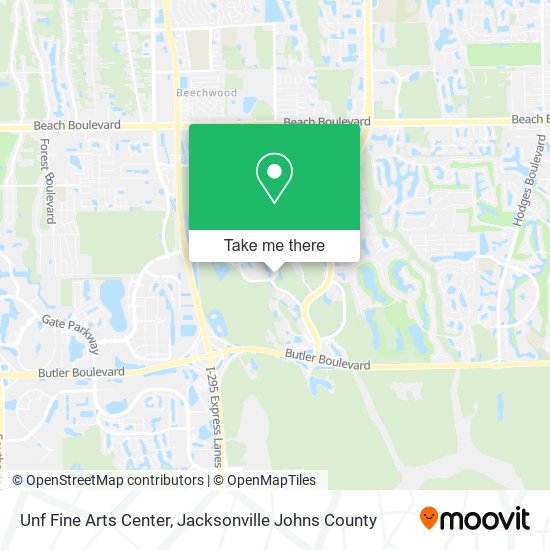 Unf Fine Arts Center map