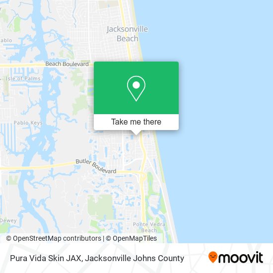 Pura Vida Skin JAX map