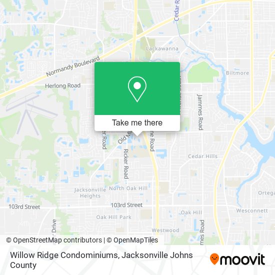 Willow Ridge Condominiums map