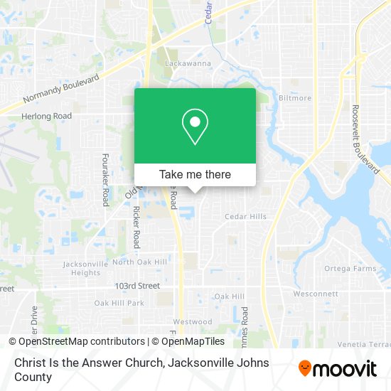 Christ Is the Answer Church map